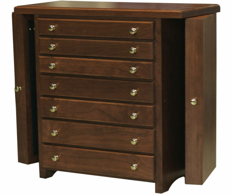 7 Drawer Jewelry With Side Doors