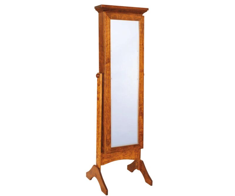 Cheval Mirror With Sliding Door