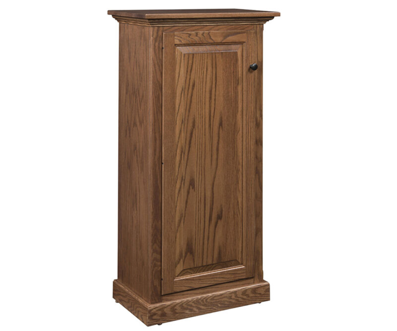 Traditional Single Door Bookcase - 48"H