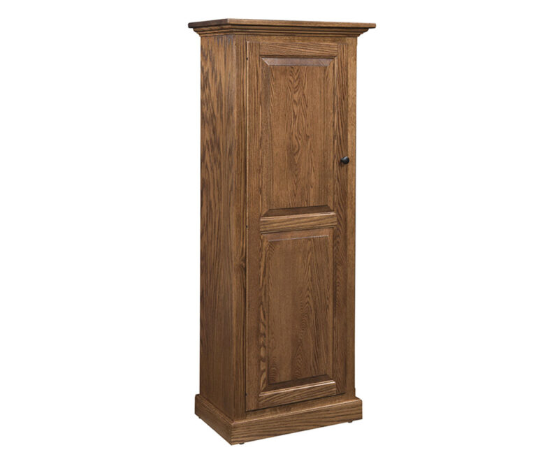 Traditional Single Door Bookcase - 60"H