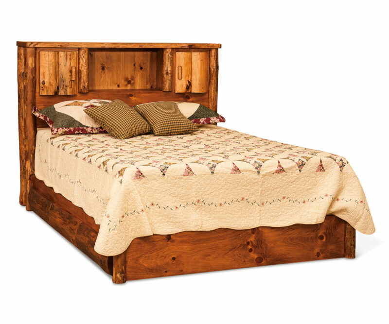 Bookcase Bed - Rustic Pine