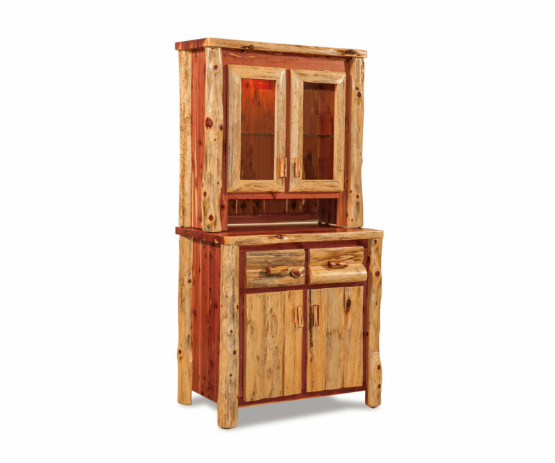 Small Kitchen Hutch with Touch Light