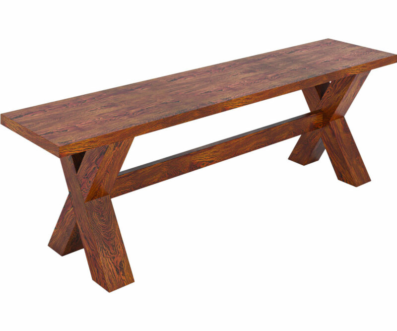 Wooden X Bench