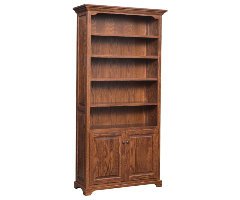 Kingston 84" Bookcase with Bottom Doors