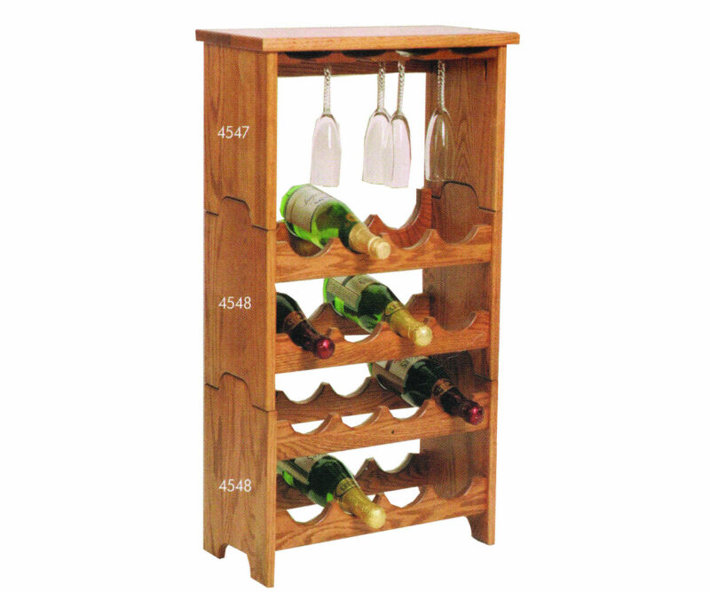 Stacking Wine Tower Glass Top