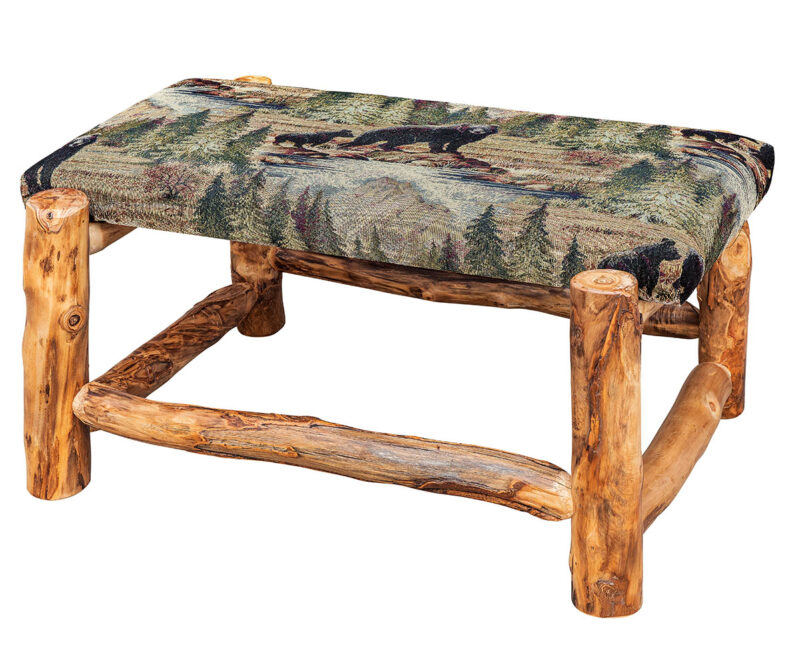 Ottoman with Bradley Fabric