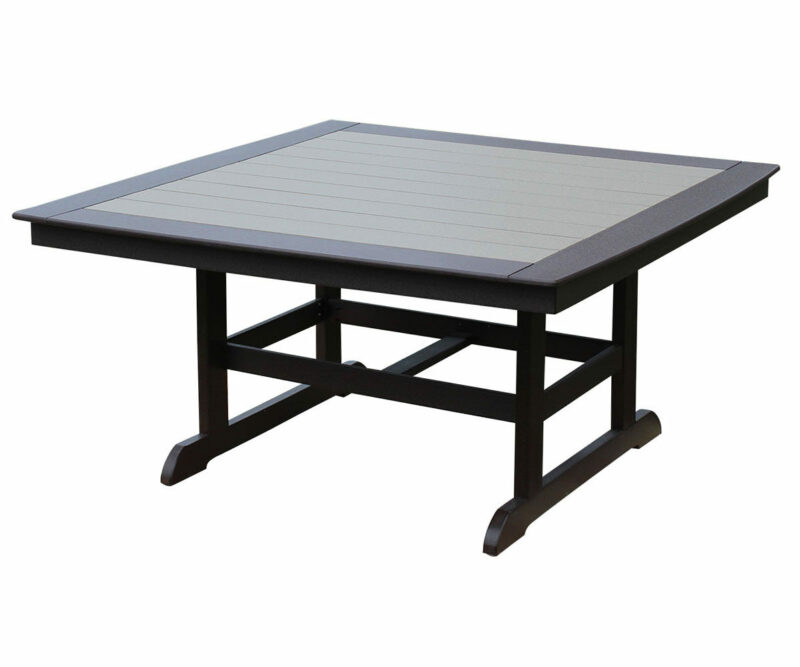 60" Square Table With Trestle Legs