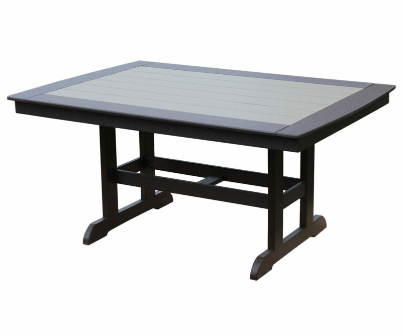 44" x 72" Rectangle Table With Trestle Legs