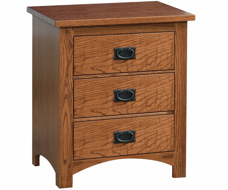 Siesta Mission 3 Drawer Nightstand