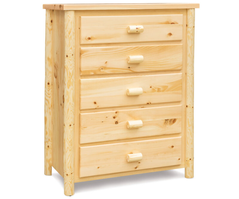 5 Drawer Chest - Plain Pine