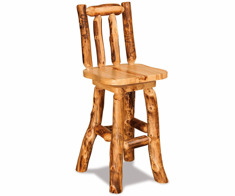 Swivel Bar Stool with Back