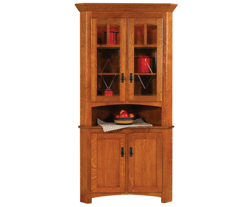 Century Mission 30” Corner Hutch