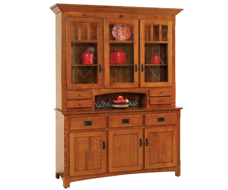 Century Mission 3 Door Hutch