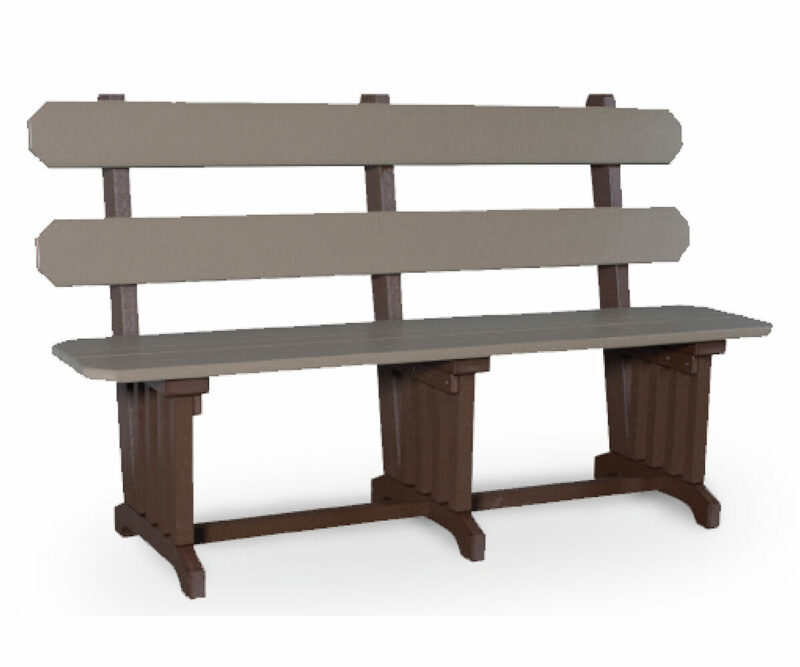 Mission Dining Benches With Back