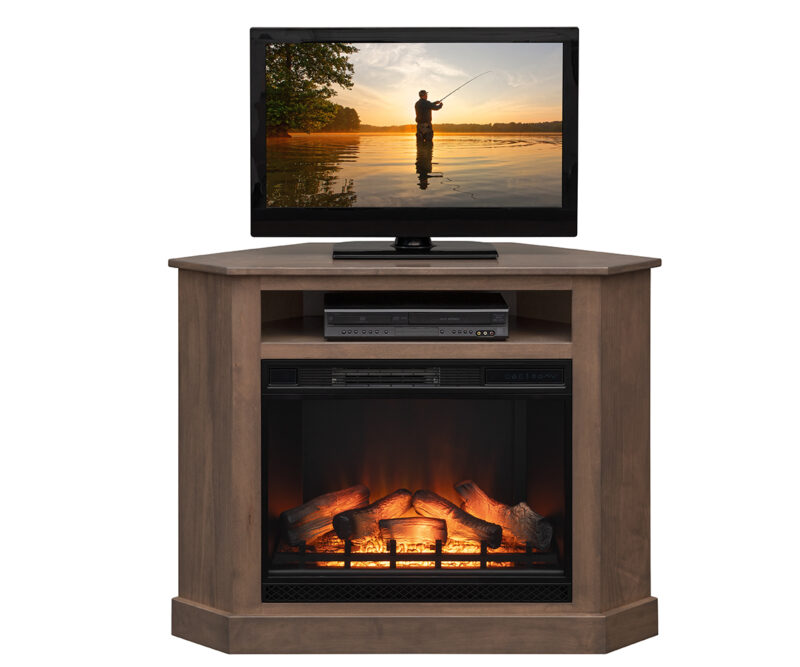 Corner TV Stand with 23" Fireplace Insert