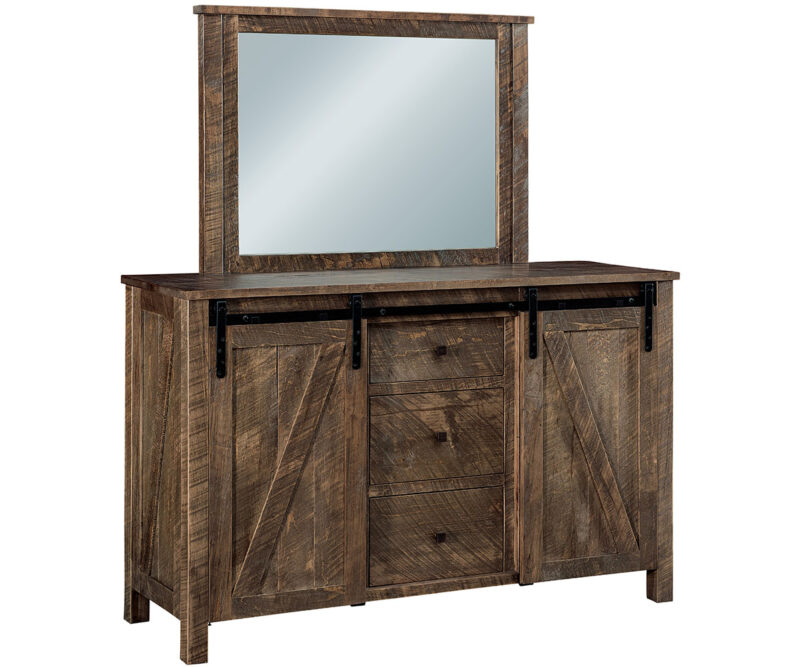 Rustic 3 Drawer Dresser