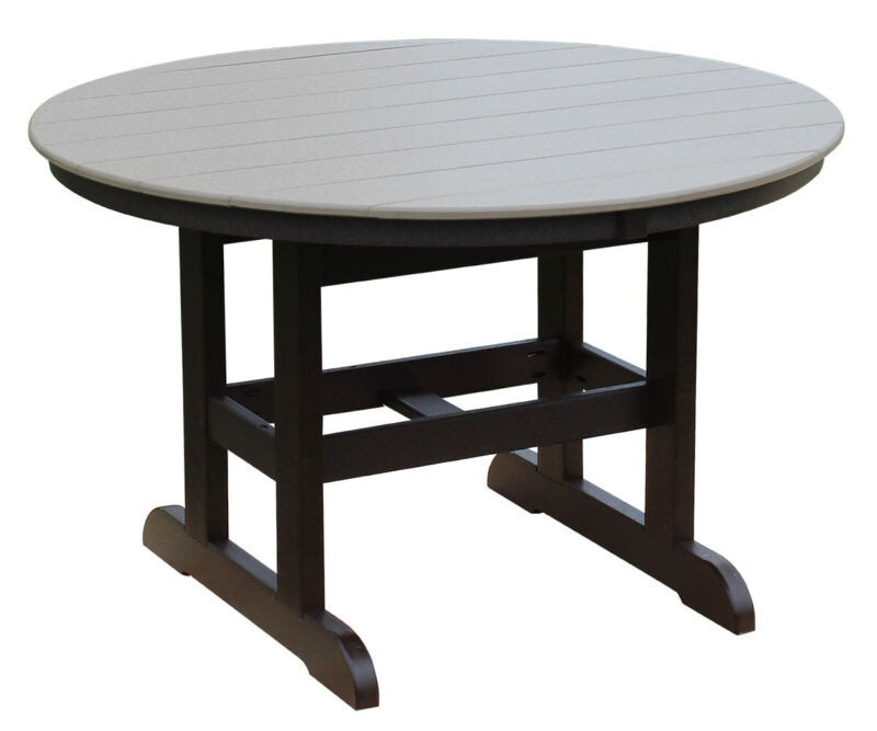 48" Round Table With Trestle Legs