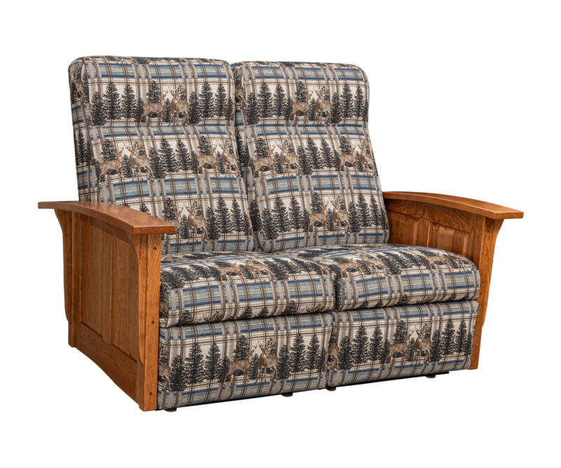 Panel Mission Wall Hugger Recliner Loveseat