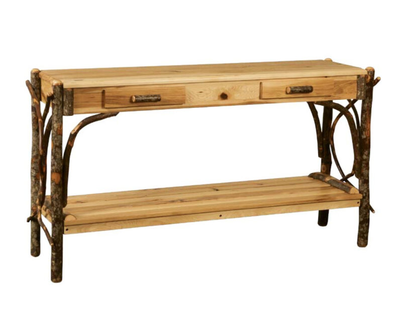 Sofa Table With Solid Top And Drawers