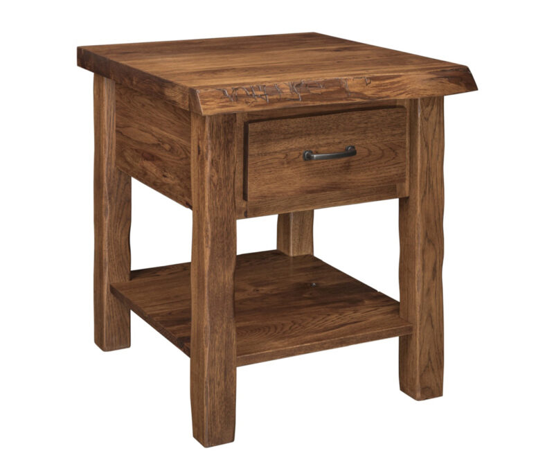 Cross Lake Live Edge 1 Drawer Night Stand
