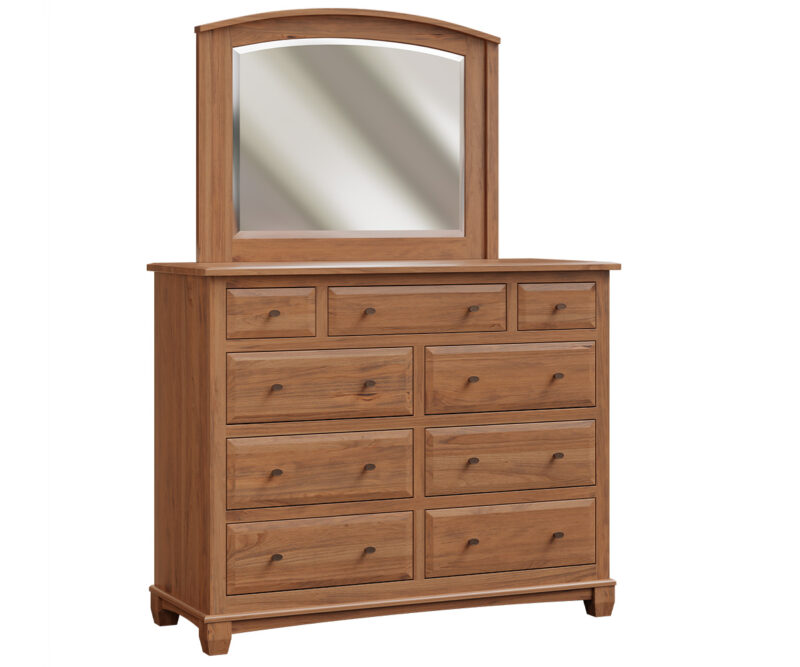 Bella Dresser With Arched Mirror