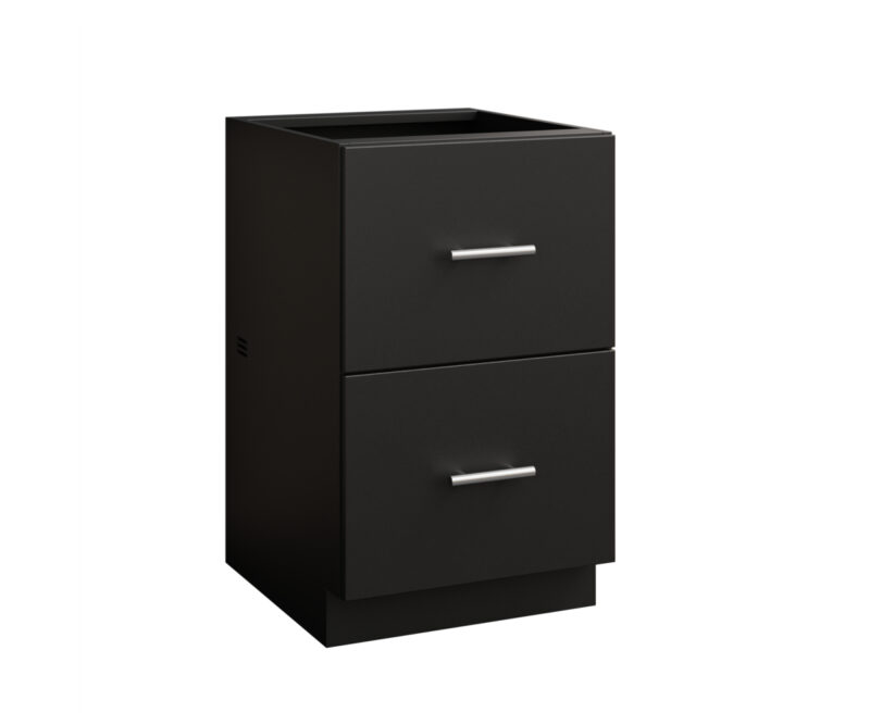 2 Drawer Flat Panel Cabinet - 21"W