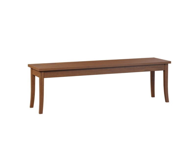 Curved Shaker Leg Bench