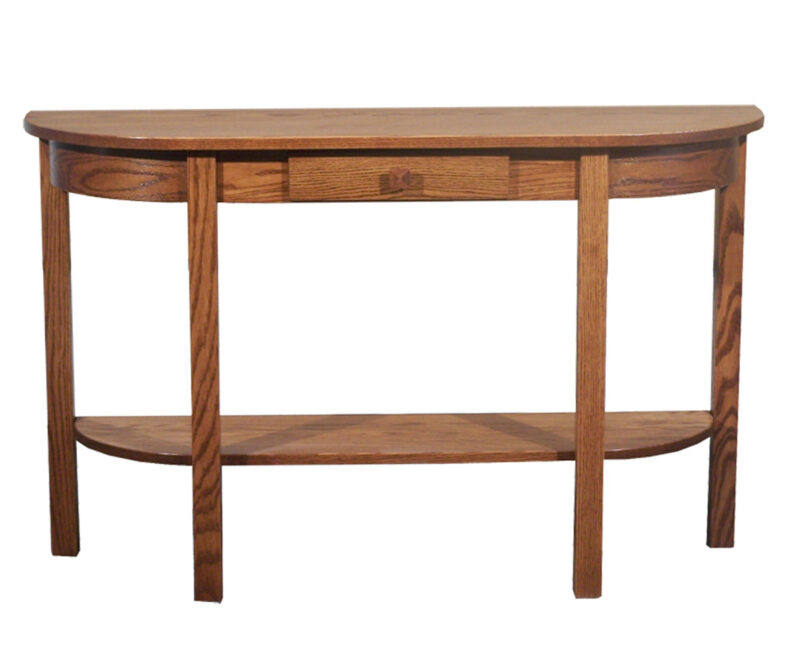 Mission Half Oval Table