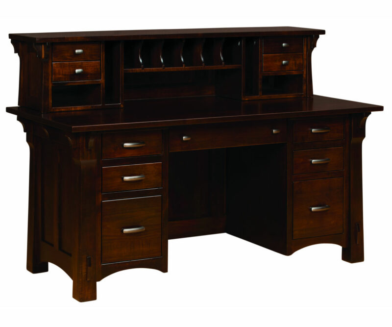 Manitoba File Desk With Hutch