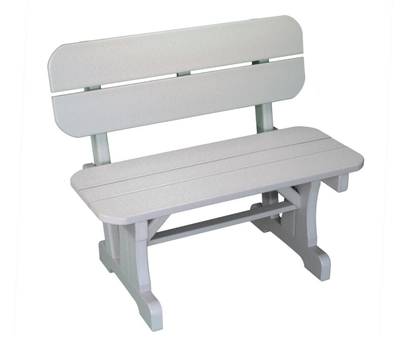 36" Bench With Back