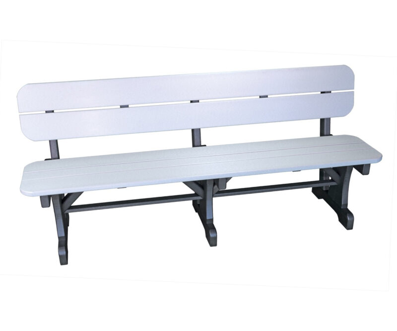 72" Bench With Back