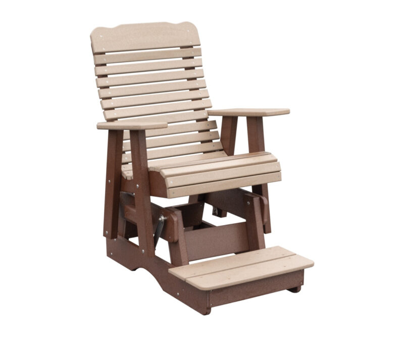 2' High Curve Back Counter Height Glider