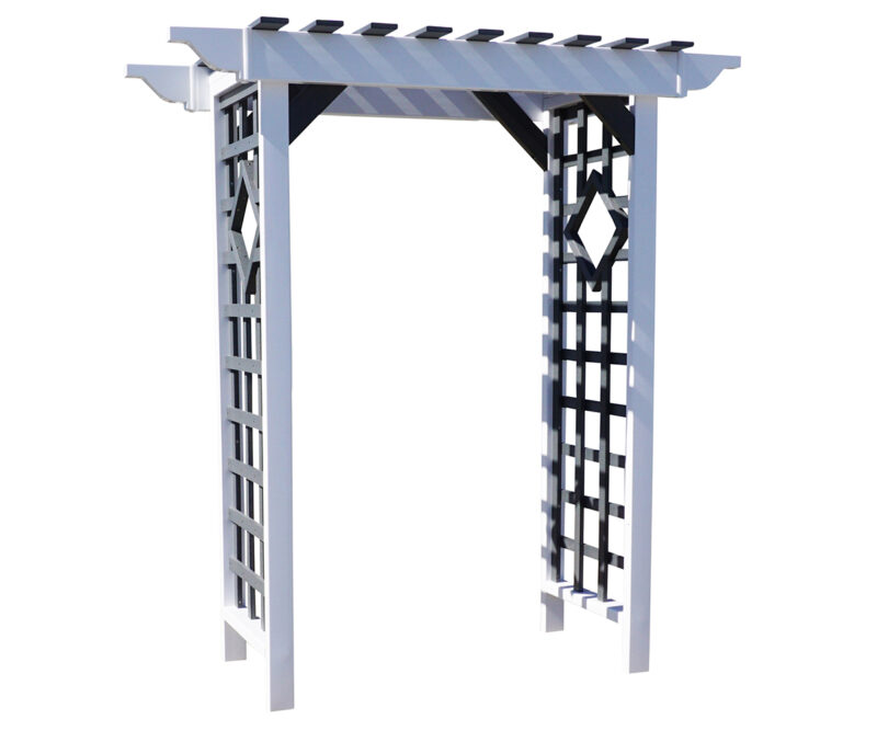 48" Walk Through Vinyl Arbor