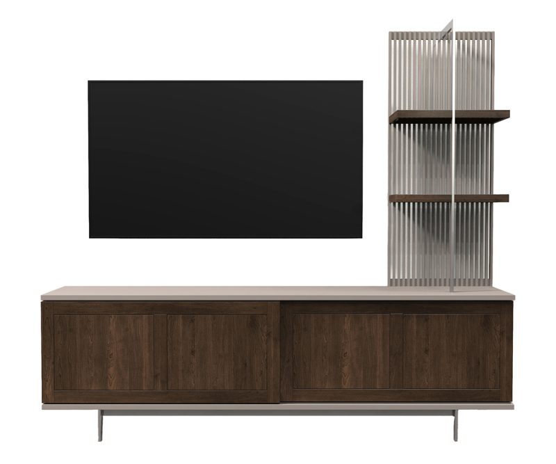 Ambiance Double Sliding Door Media Unit