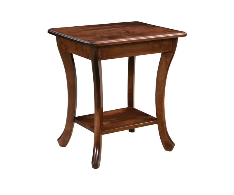 Curved Leg End Table