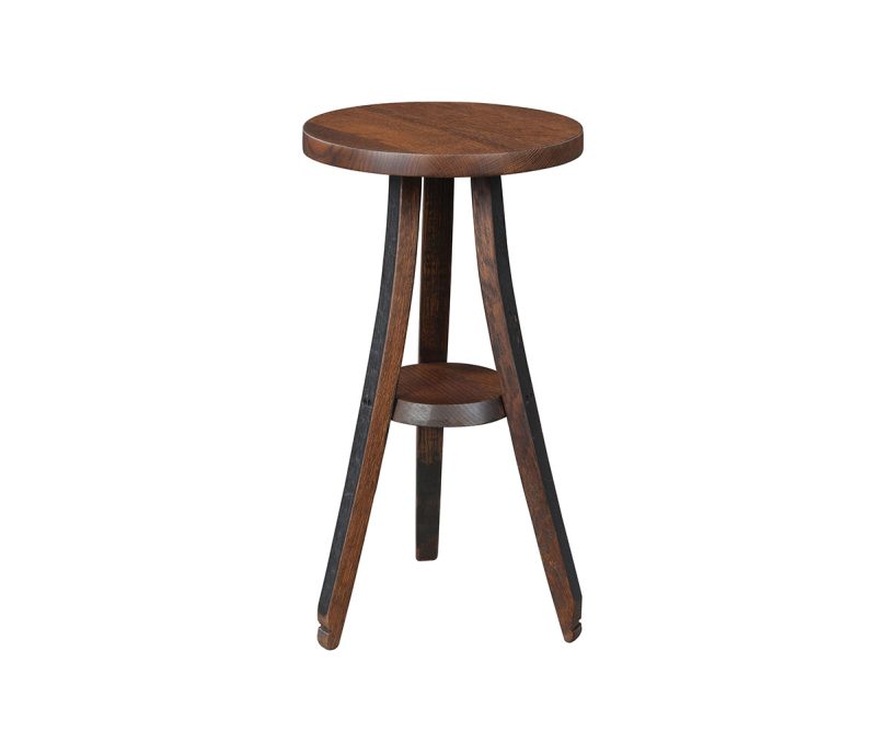 Deluxe Whiskey Barrel Round Plant Stand