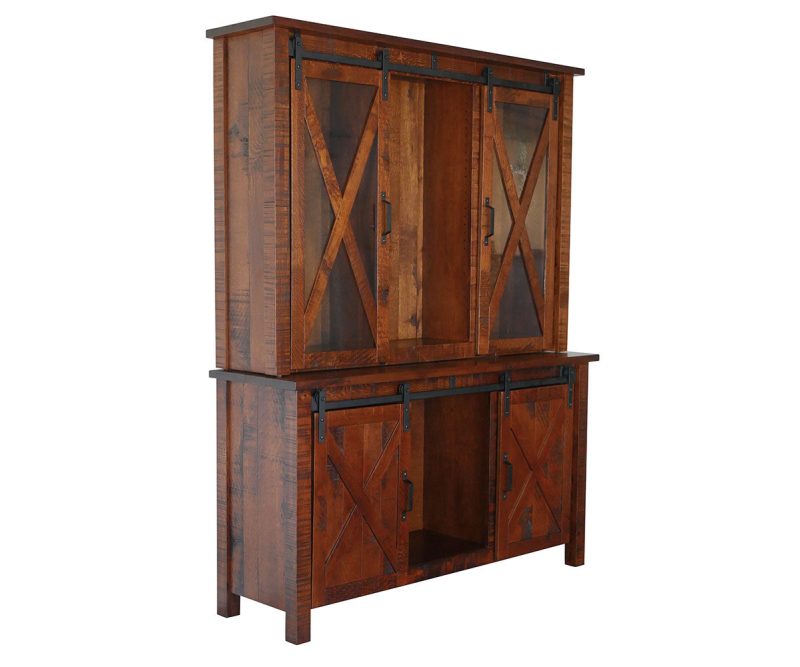 Sliding Barn Floor 3 Door Hutch