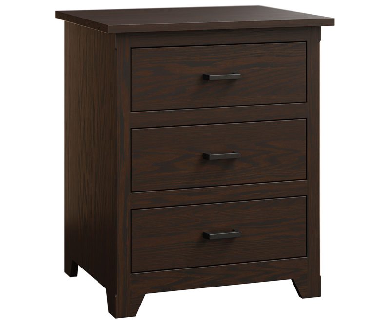 Shaker 3 Drawer Nightstand