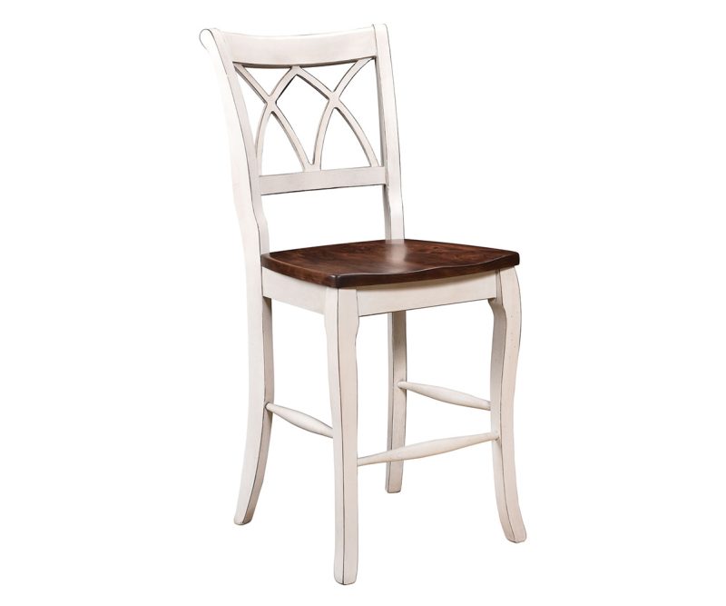 Double X Back 24" Bar Chair