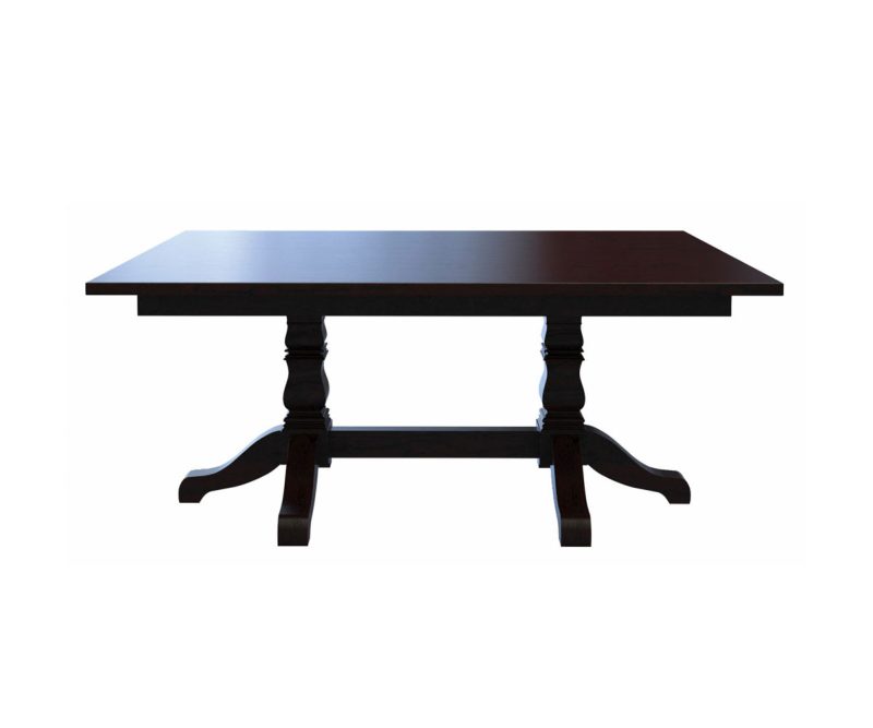Square Tulip Double Pedestal Table