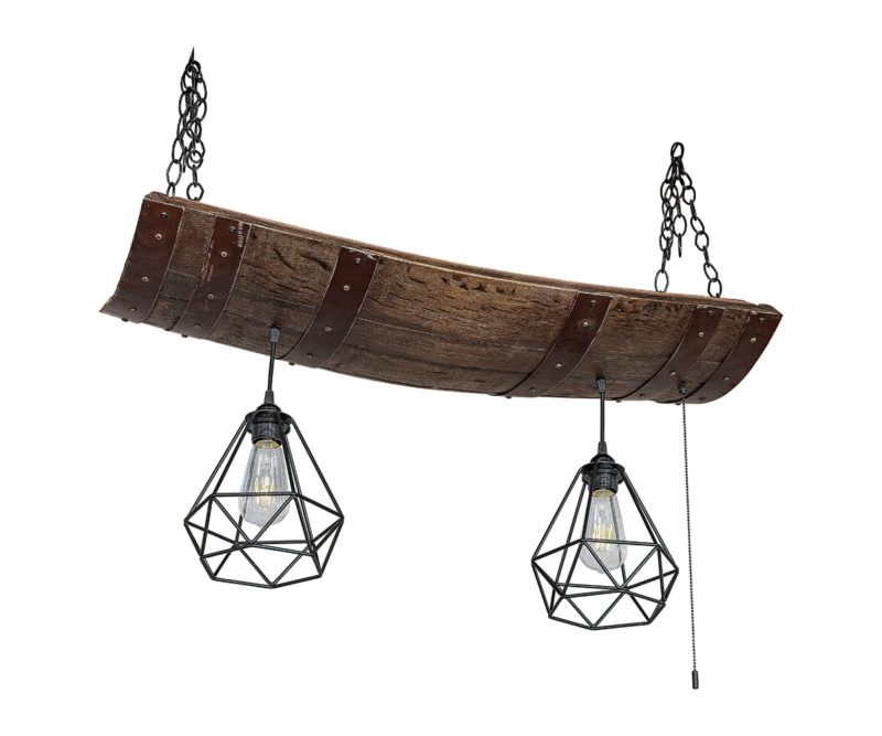 Rustic Barrel Chandelier