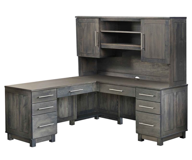 La Salle Urban L-Desk With Hutch