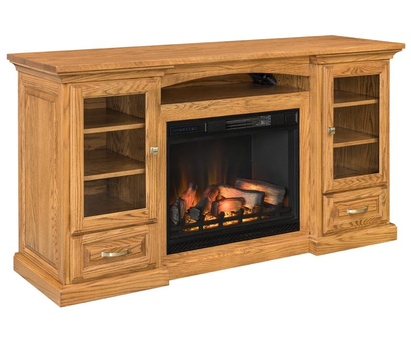 Grinnel Fireplace Entertainment Center - 72"W
