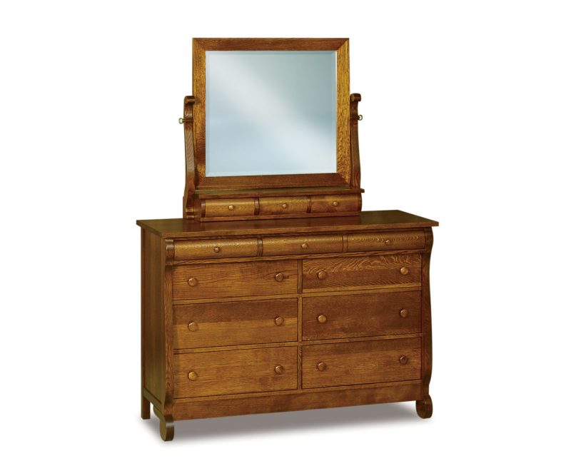 Old Classic Sleigh 9 Drawer Dresser