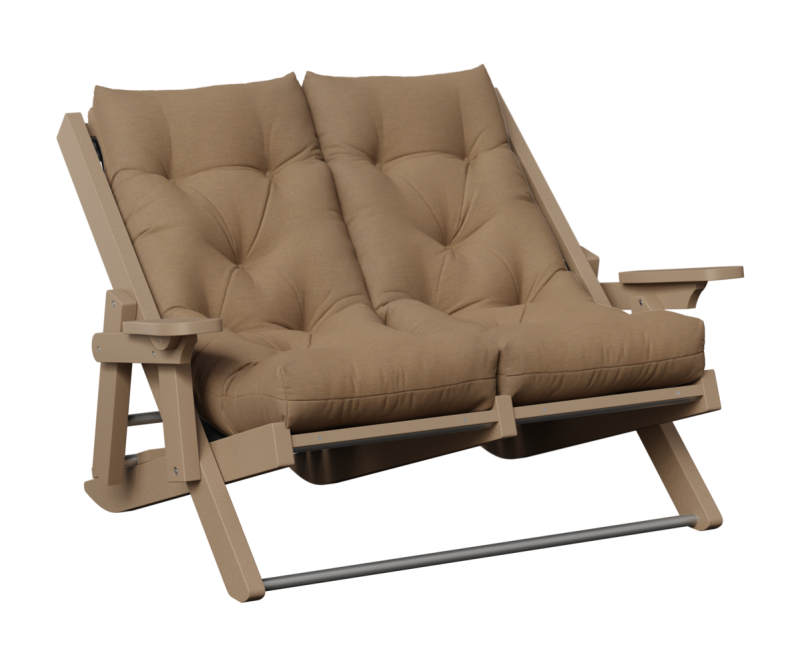 High Back Siesta Folding Loveseat