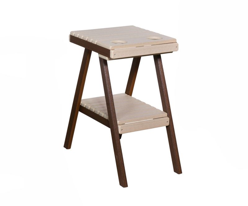 Slatted Balcony End Table