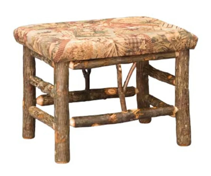 24" Bench With Fabric Seat