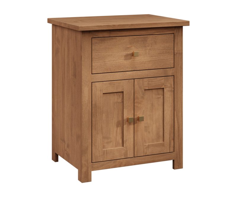 Hudson 1 Drawer Nightstand with Doors