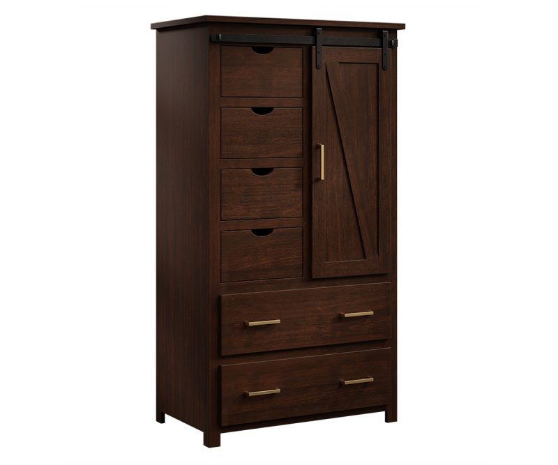 Barndoor 6 Drawer Armoire