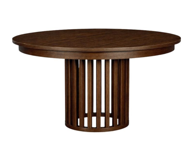 Cosmopolitan Loft 54" Round Dining Table with Skirt